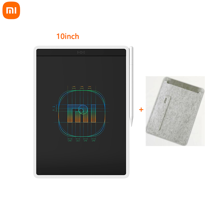 Xiaomi mijia lcd escrita tablet colorido com caneta desenho digital almofada de escrita eletrônica mensagem placa gráfica colorida 10 polegada: Preto