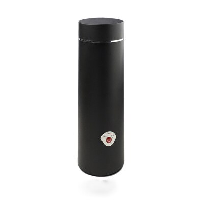 Mini Elektrische Wasserkocher Wasser Thermische Kessel Reise Edelstahl Tee kaffee milch kochen tasse tragbare Teekanne 110 V- 220V: black / EU Adapter