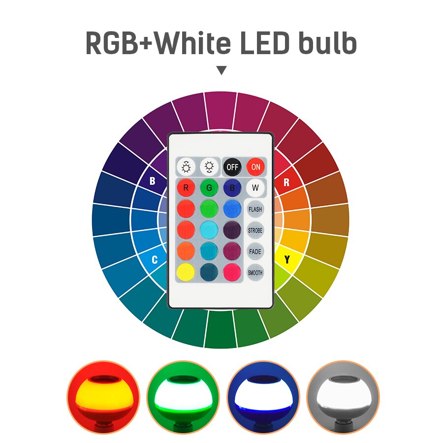 E27 16 Kleur Veranderende Magische Lamp Lamp 110-265V Bluetooth controle RGB Led Licht Woondecoratie Interieur Kom vormige Bombilla LED