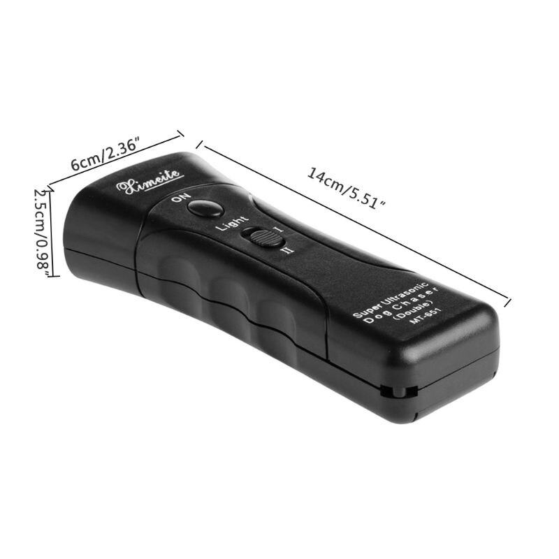 Ultrasonic Dog Chaser Stop Aggressive Animal Attacks Repeller Flashlight