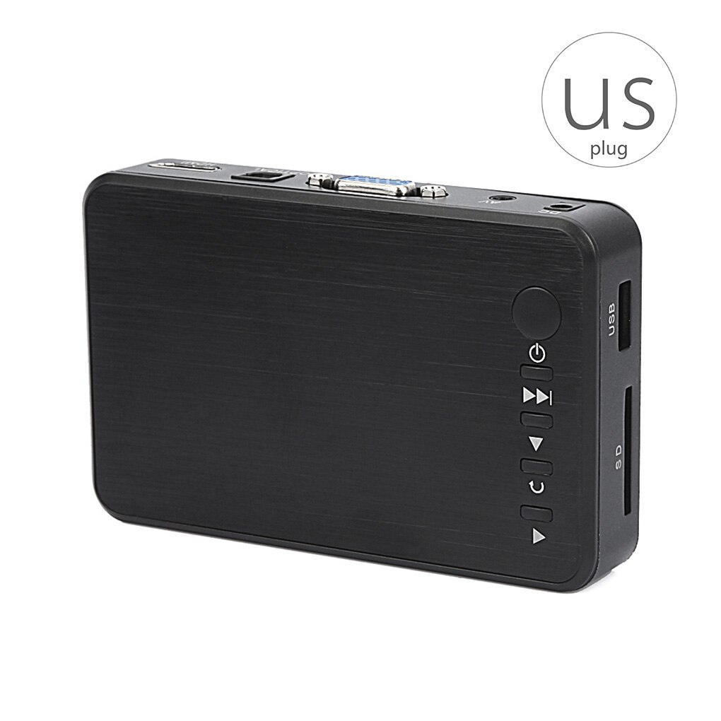 Mini full hd media multimediaspelare autoplay 1080p usb extern hdd mediaspelare för sd u disk hdmi vga av utgång för mkv rmvb: Us plug
