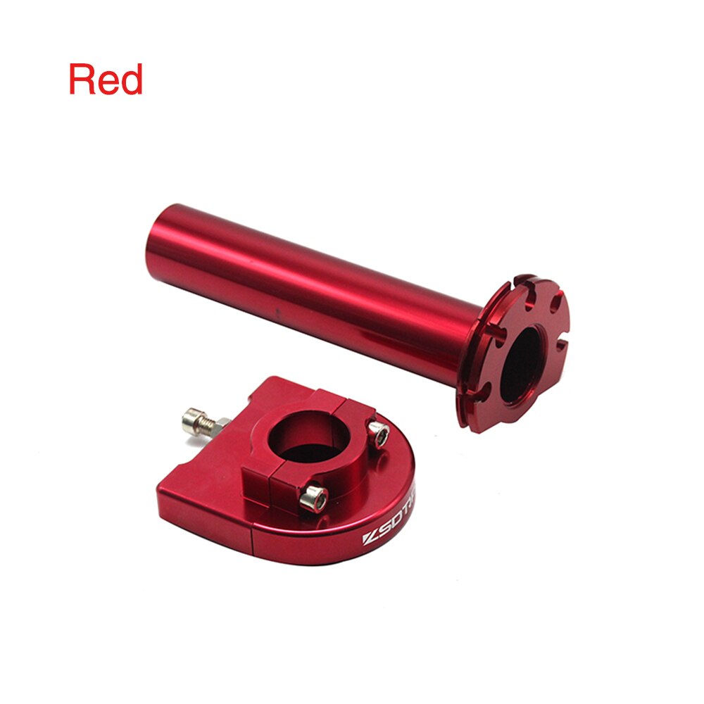 ZSDTRP Aluminum Grip Throttle Motorcycle Handle Bar Grip Throttle Assist CNC Alloy Twist Gas Handle for KTM: Red
