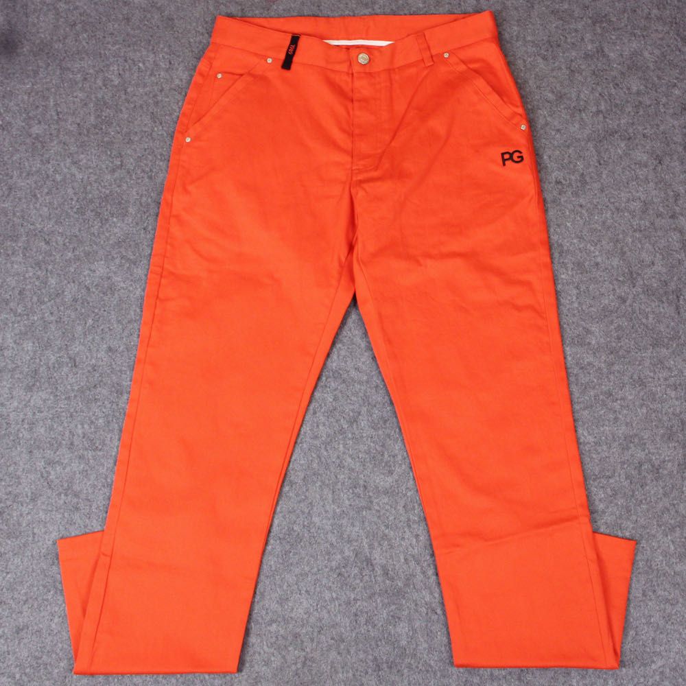 men's Golf pants in: Orange / 5