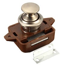 Cabinet Catch Lock Push Button Caravan Cupboard Furniture Latch Knob Beautiful Appearance