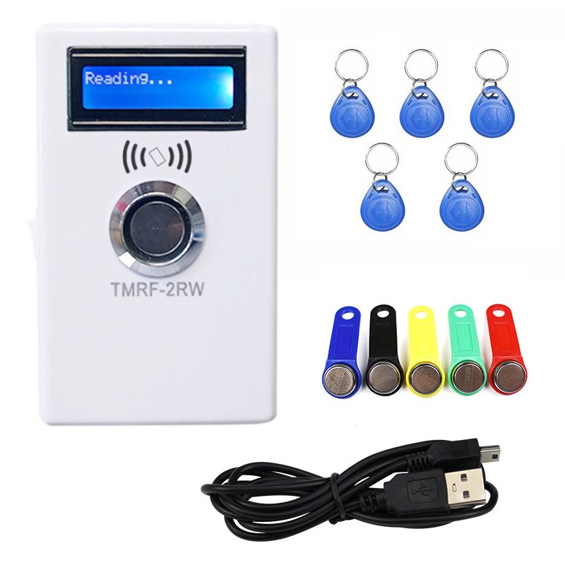 TM iButton Programmer DS1990A Duplicator Cloner Copier 125Khz T5577 RFID Reader Write RW1990 Key Token RFID/TM Keyfob duplicator