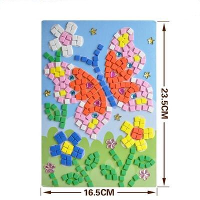 Children Toys Puzzle DIY Foam Mosaic Stickers Art Cartoon Crystal Sticker Educational Toys For Kids Christmas Toy: 2