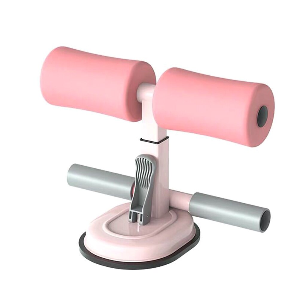 Sit Up Assistant Abdominal Core Workout Sit Up Bar Fitness Sit Ups Exercise Equipment Portable Suction Sport Home Gym: pink