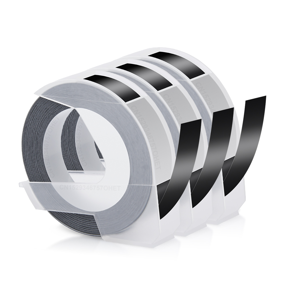 3D Embossing Typewriter B90 Manual Labeller Handheld Label Printer Similar as Dymo 12965 Labeling Machine or 3PK Label Tapes: LC