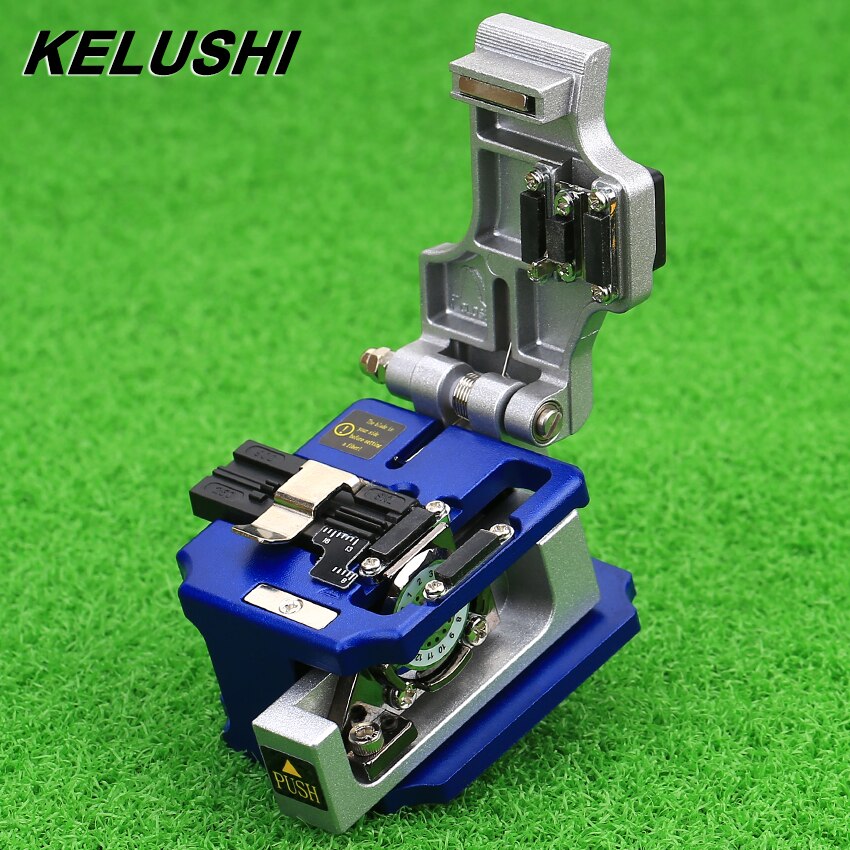 KELUSHI Neue SKL-8A Hohe Präzision schneiden werkzeug Optische Schneiden Messer Fiber Spalter Kabel FTTH (Schwarz und blau): Blau