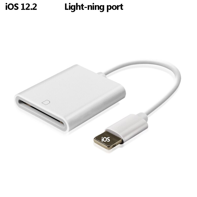 Micro SD Card Reader for Lightning to SD Card Camera Reader Adapter for TypeC OTG Card Reader for Macbook Mobile Phone IOS USB-C: iOS white