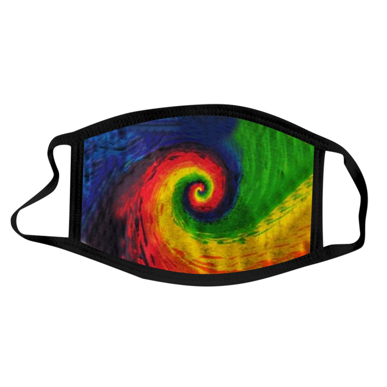 1/5 Uds de Fasemask adultos 1-5 uds Tie Dye máscaras de estampado de cruces tejido Reusable de Color de contraste Mascarillas Bandana