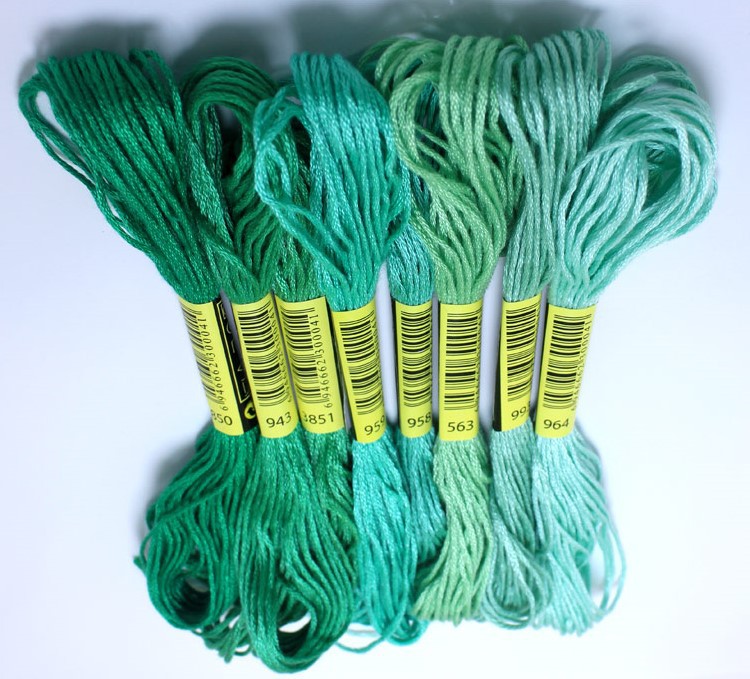 200/100/50 Similar DMC Cross Stitch Cotton Embroidery Thread Floss Sewing Skeins Craft 447 colors available