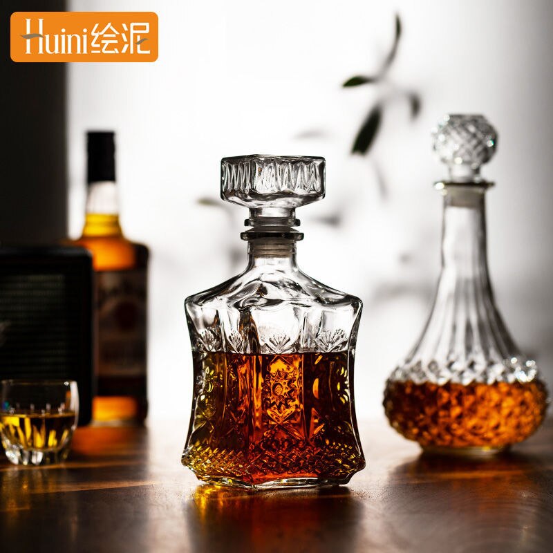 Glass Wine Bottle Whisky Hip Flasks