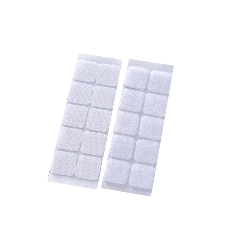 Wit 100 Pairs 20mm Nylon haken en lussen Sticker sterke zelfklevende Ronde dot lijm op stickers thuisgebruik Gordijn fastener
