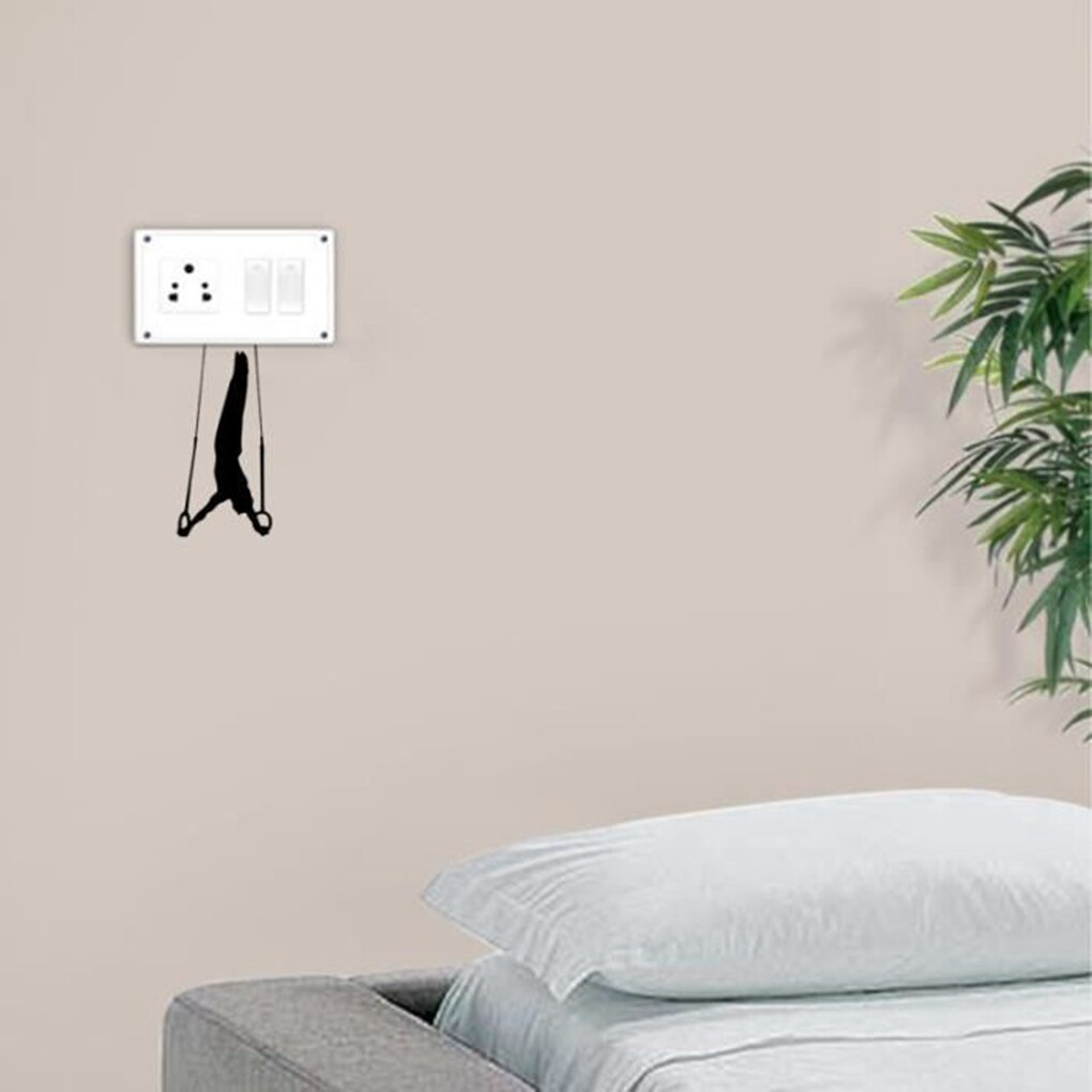 Wall Stickers Poster Paster Decals Wallpaper Rings Gymnastics Home Drawing Room Decoration Kitchen Tile