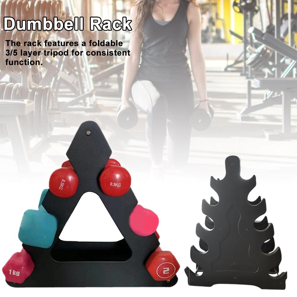Soporte para Mancuernas de levantamiento de pesas, soporte para suelo multifuncional Vertical para el hogar, estante para Mancuernas de 3/5 pisos, accesorios deportivos