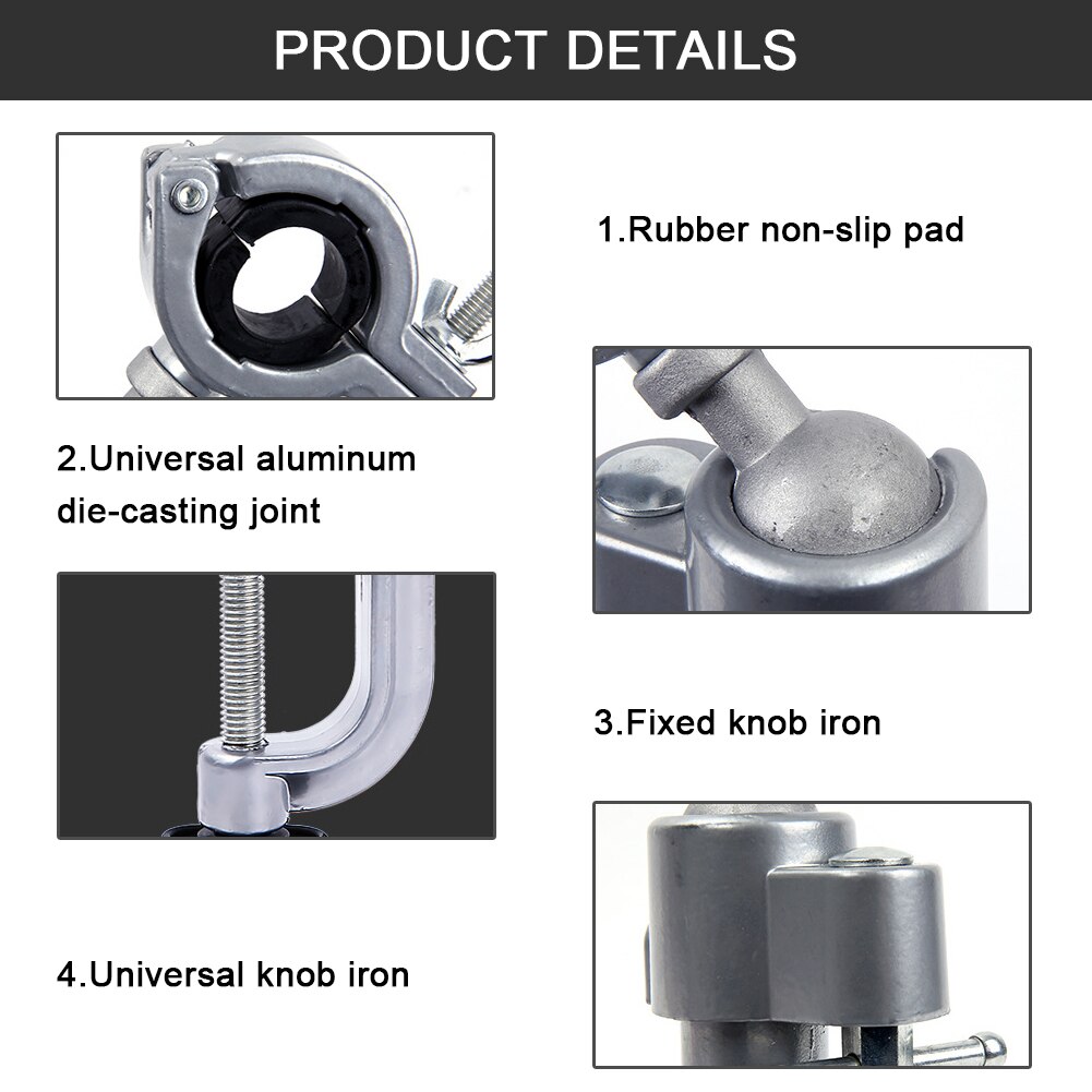 360° Rotating Table Vise Multifunctional Universal Aluminum Bench Table Vise Clamp Vice Swivel Tabletop Clamp Rotating Tools