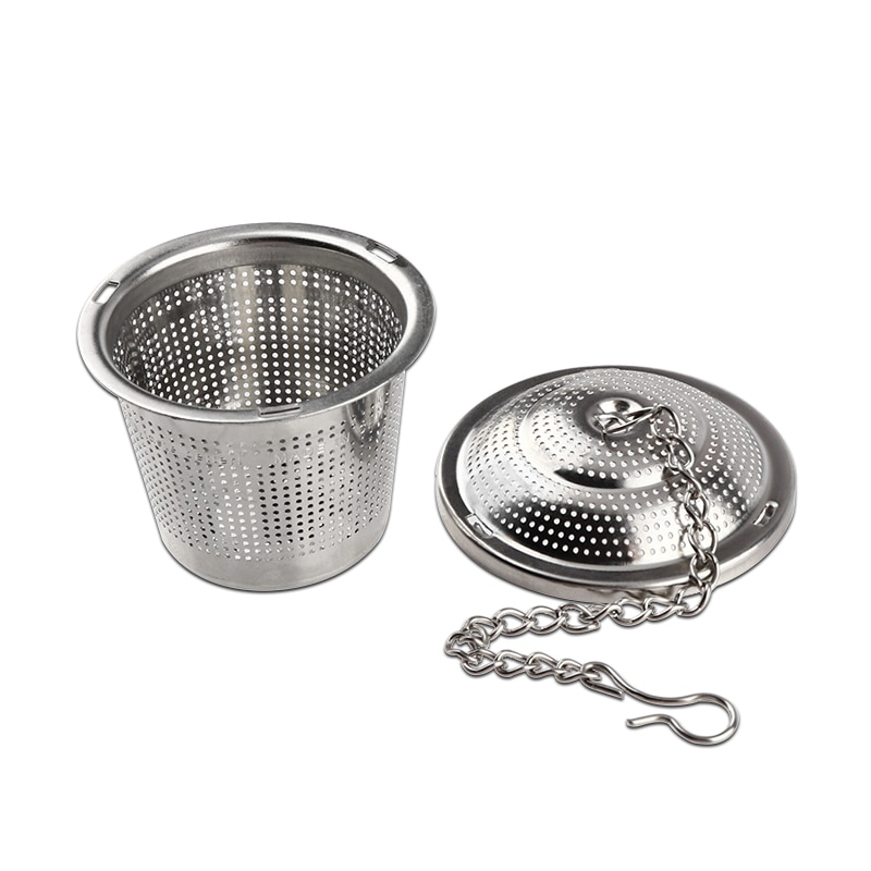 Colador de té de acero inoxidable reutilizable Hop, bolsa de té para taza y utensilios de cocina bolsa de condimentos ecológica 4 tamaños