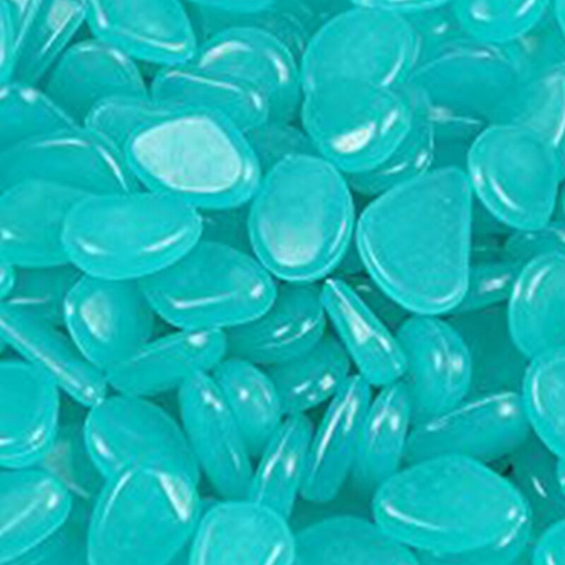 400 pièces brillent dans le noir cailloux pierres pour allées intérieures et extérieures allée de jardin grand sac alimenté par la lumière et solaire (Blu
