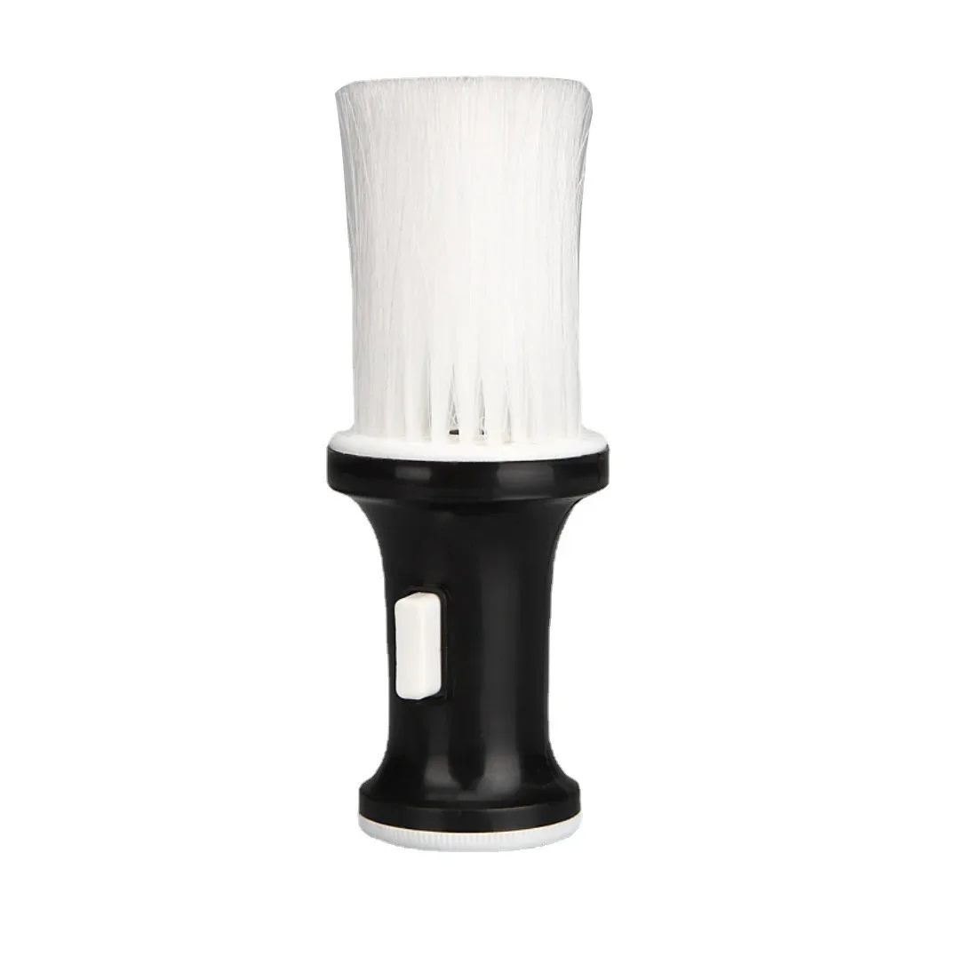 Cepillo suave para quitar el pelo, plumero para el cuello y la cara, cepillos para limpiar barberos, estilista de salón, herramientas de peluquería, accesorios: Blanco