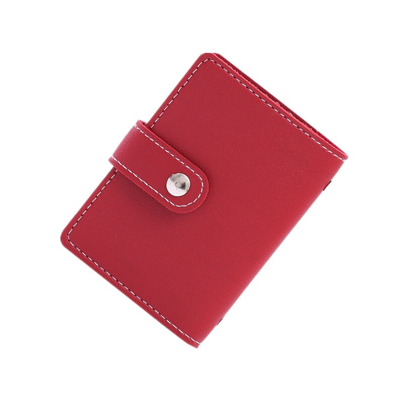 1 tarjetero de cuero PU PURDORED Unisex con 24 ranuras para RFID, tarjetero para tarjetas de crédito para mujer, bolsillo con cremallera, tarjetero de negocios para hombre