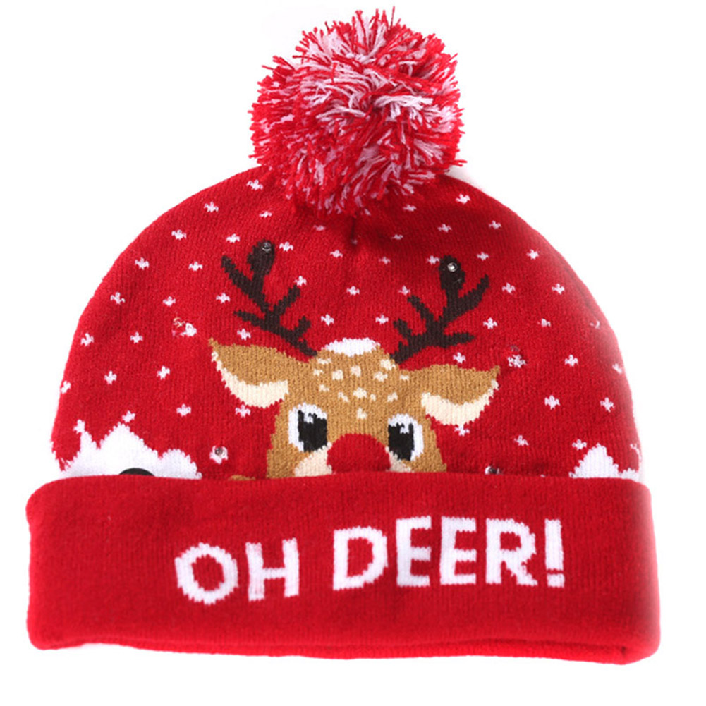 Kerstmis Vrouwen Gebreide Muts Winter Warming Beanie Hoeden Cap Met Bal Voor Meisjes Dames Outdoor X85: A