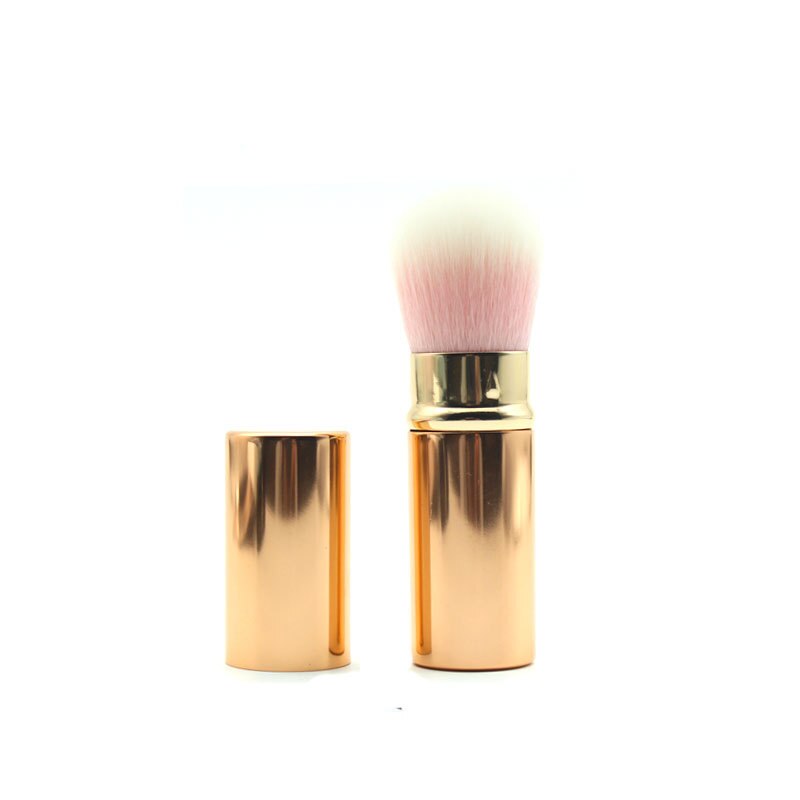 Cepillos de base de polvo retráctiles para maquillaje, pincel para maquillaje facial, herramientas cosméticas, brocha para colorete, para mujeres