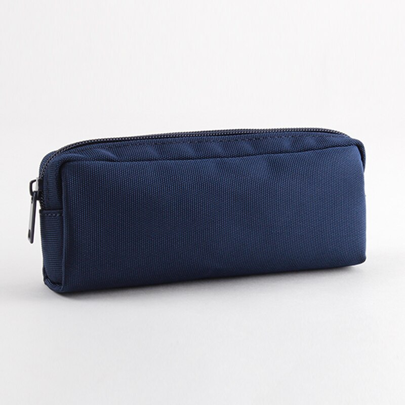 Pencil case female simple large capacity male pen case student cute stationery bag ins tide girl stationery box: Blue