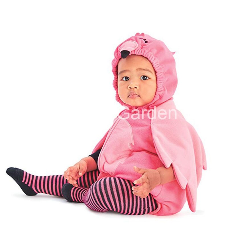 Wonder Tuin Baby Fruit Aardbei Ananas Avocado Kostuum Halloween Kerst Purim Party Outfit: Flamingo / 12-18months