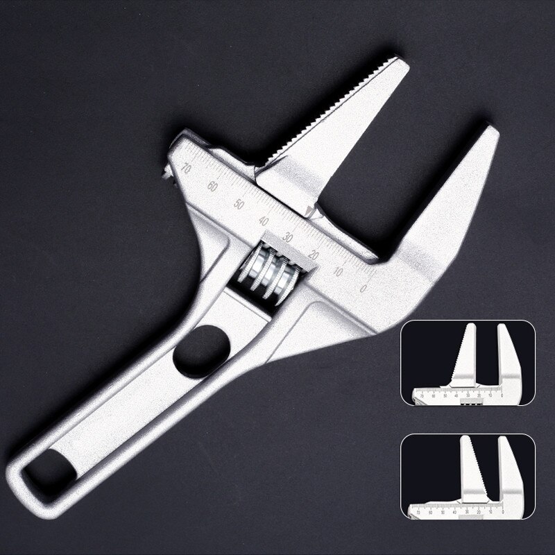 Llave de grifo multifunción, herramienta de llave de tuerca ajustable, tornillo de tubería de agua, reparación Universal de llave para Baño