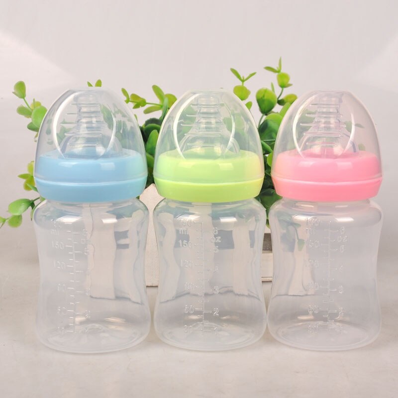 Nouvelle solide PP bouteille 180 ml large bouche lait biberon bébé biberon fournitures maternelle et enfant