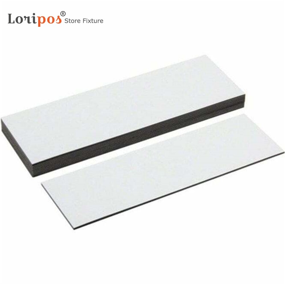 100mm X 50mm White Magnetic Labels Warehouse Whiteboard Shelf Racking