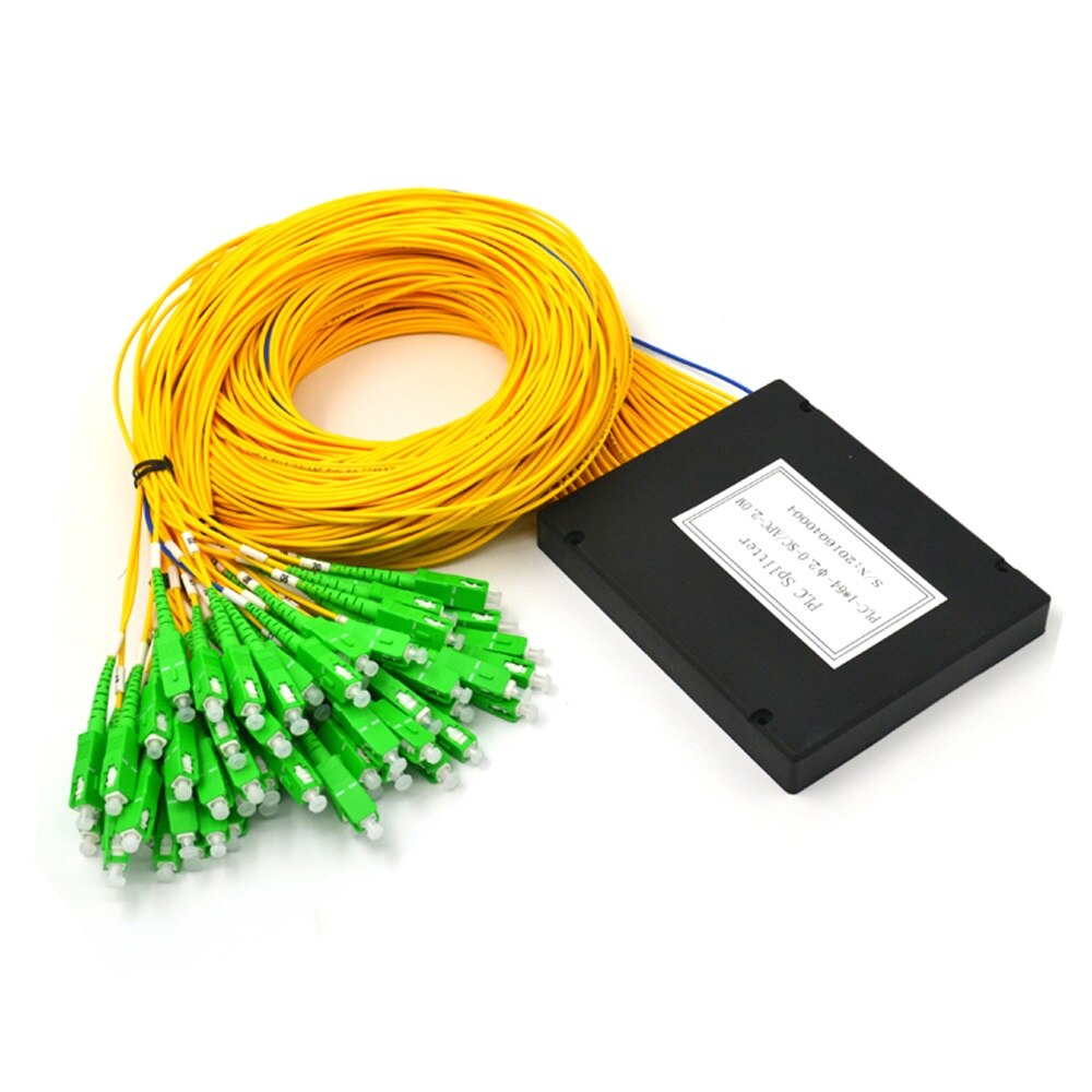 Fiber Optic Splitter Single mode SC /APC 1x64 plc splitter FBT Optical Couple