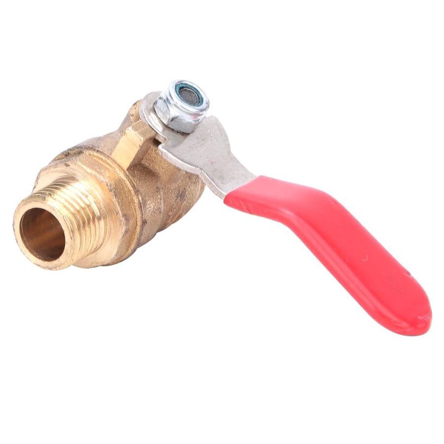 5 Pcs Ball Valve G1/4 Double Male Thread Thickened Brass Valve Air Compressor Accessory Brass