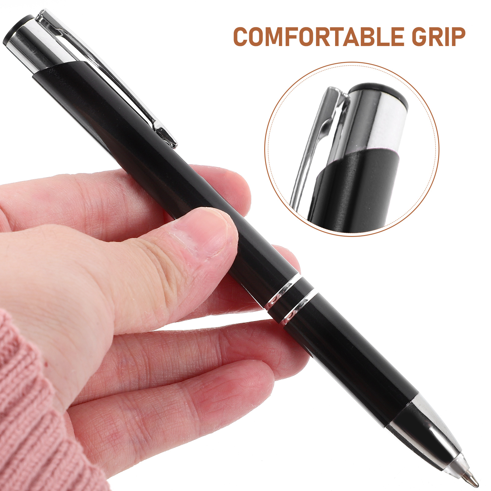 LED-Lichtstift, Metall-Kugelschreiber, Unterschriftenstift, Bildschirm-Stift-Stift, beleuchtete Spitze, LED-Taschenlampe, Stift für Büro, Nachtschreiben