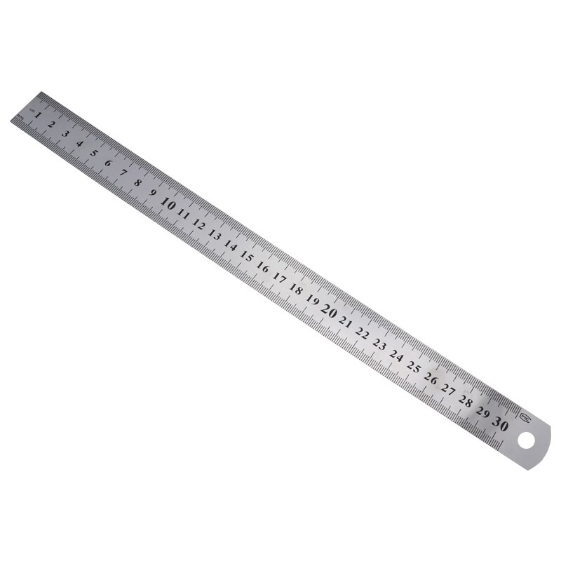 Dikke stalen regel gum materiaal dubbelzijdig hardware regel gereedschap voor kantoor en school kawaii