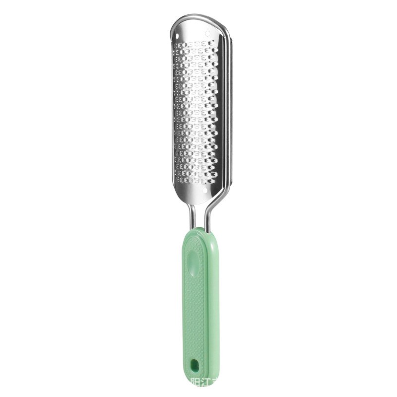 Ponceuse professionnelle pour les pieds, outil de pédicure, en acier inoxydable, enlève les callosités et les peaux mortes, râpe remplaçable, coupe exfoliante: Green
