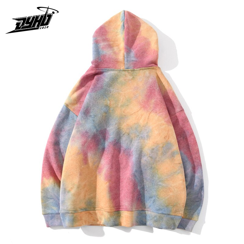 Hip Hop Men Hoodies Gradient Color Harajuku Hoodies Sweatshirt Women Streetwear Pullover Hoodie Casual Lounge Wear Men Cartoon