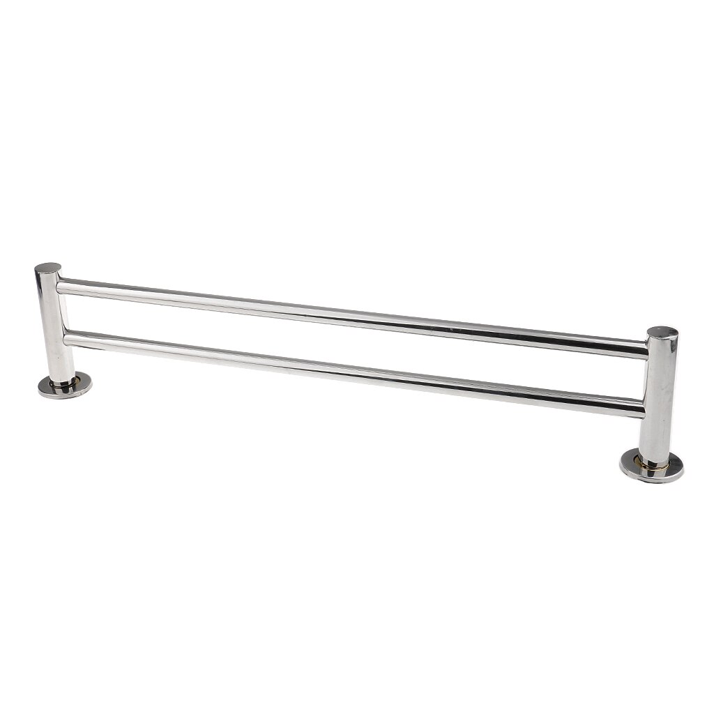 Double barre murale pour salle de bain | Support de porte-serviette mural moderne porte-serviette cintre de rangement pour étagère