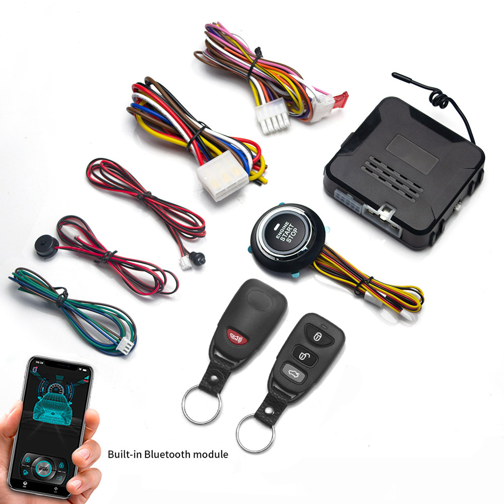 Fernstarter und Autoalarm, intelligente App, Fernstart-Stopp-System für Autos, Motor--Anfang-System mit automatischer Zündknopf