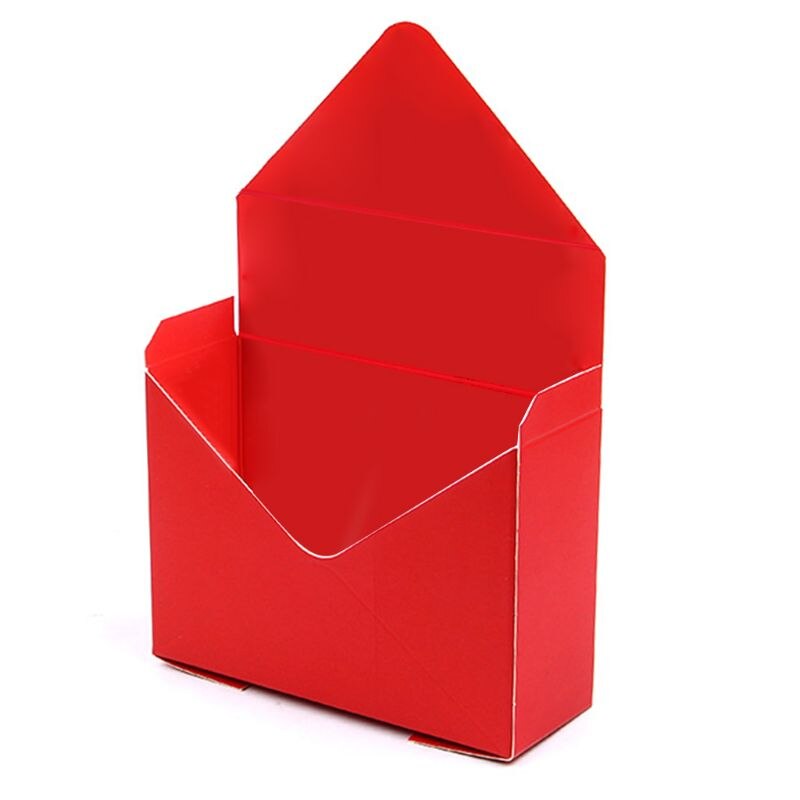 Envelope Fold Flower Storage Box Wedding Engagement Party Decor Polka Dot Stripes Printed Paperboard Packaging Wrapping: D