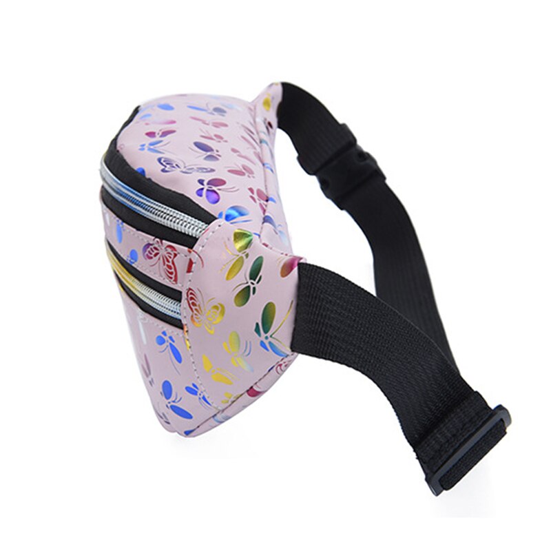 Doppelter reißverschluss-bauchtasche, farbenfrohe damen-handytasche, multifunktionale wasserabweisende umhängetasche