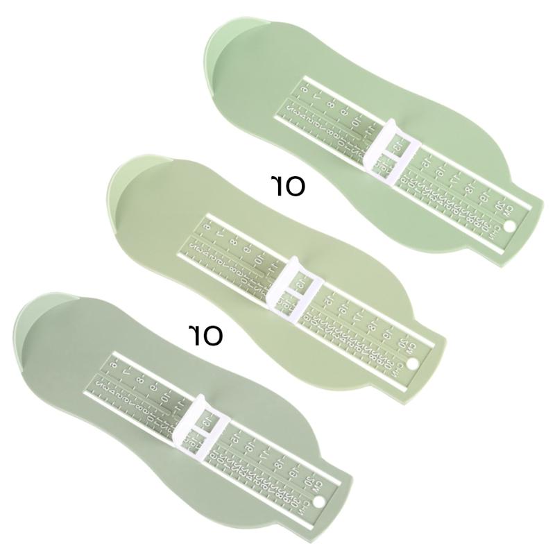 Kid Infant Voet Maatregel Gauge Schoenen Maat Meten Heerser Apparaat Kinderen 6-20Cm: Light Green