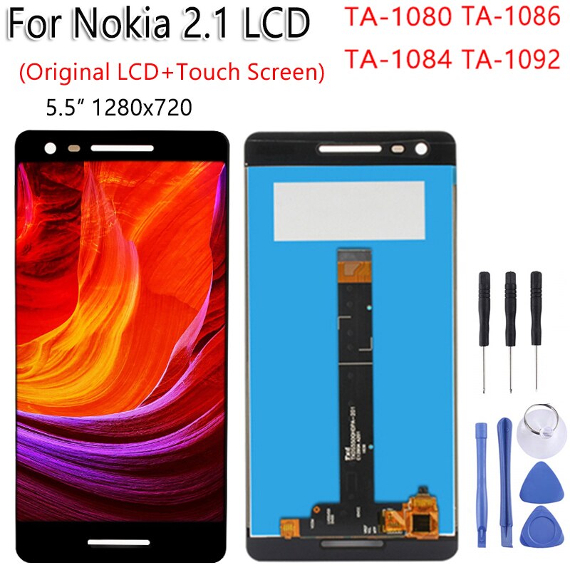 LCD Screen Digitizer Assembly for Nokia 2.1, 3.1, 5.1, 7.1, 8.1 - IPS Display