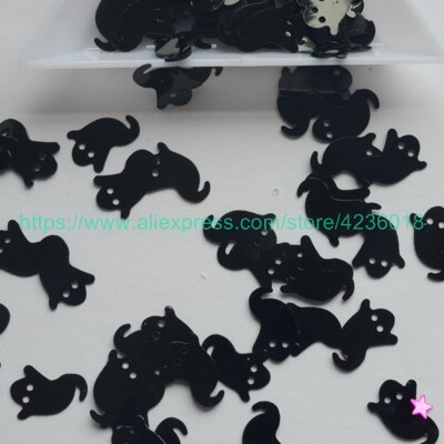 25g losse pailletten in de vorm van een spook van pvc voor knutselwerkjes, pailletten, naaidecoratie 9*13mm kleding, kind, doe-het-zelf, accessoire: 1