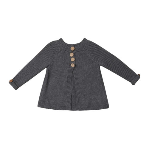 Efterår vinter bomuldstrøje top baby børnetøj drenge piger strik cardigan sweater børn forårstøj: 24m