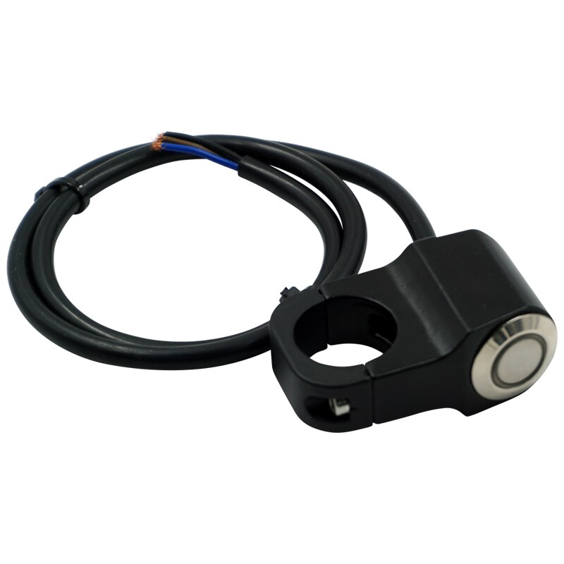 Motorcycle Switches ATV Scooter 22mm 24mm Handlebar Headlight Hazard Fog Light Switch Momentry/Latching ON-OFF Button with LED