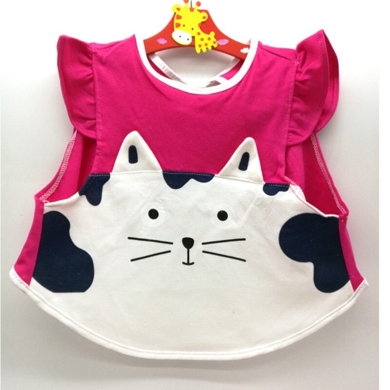 praktische Babyschell Schönen Cartoon Tiere Anti-Dressing kinder Weste Schürzen Wasserdicht Ärmellose Kleid Kleidung 1-3Y