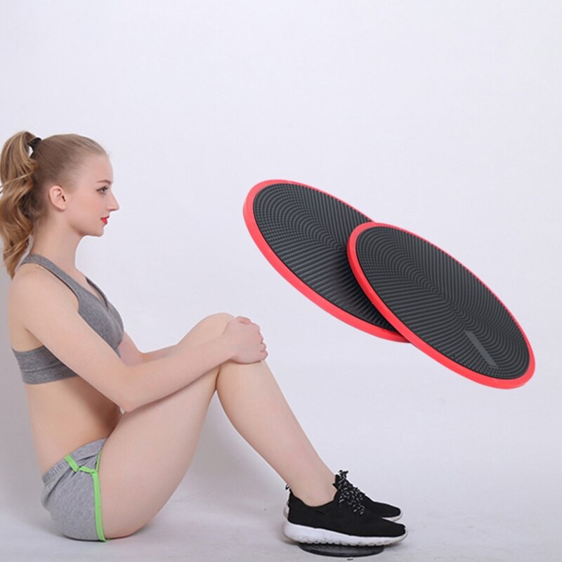 Fitness Sliding Discs Double Side Exercise Gym Round Full Body Sport Core Pads Q1FF