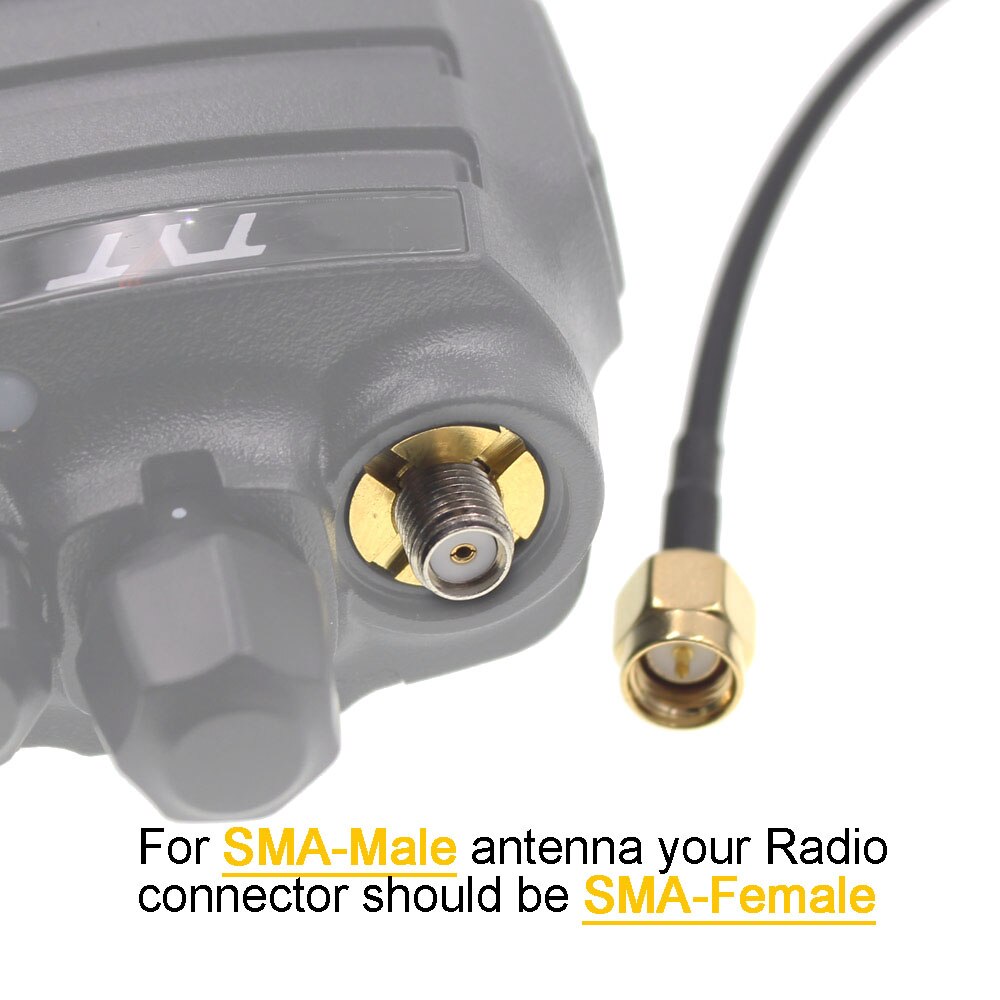 Mobile Dualband-Magnetantenne UT-102-SMA-M 130/430 MHz 3 Meter Antenne für Baofeng TYT Walkie Talkie usw